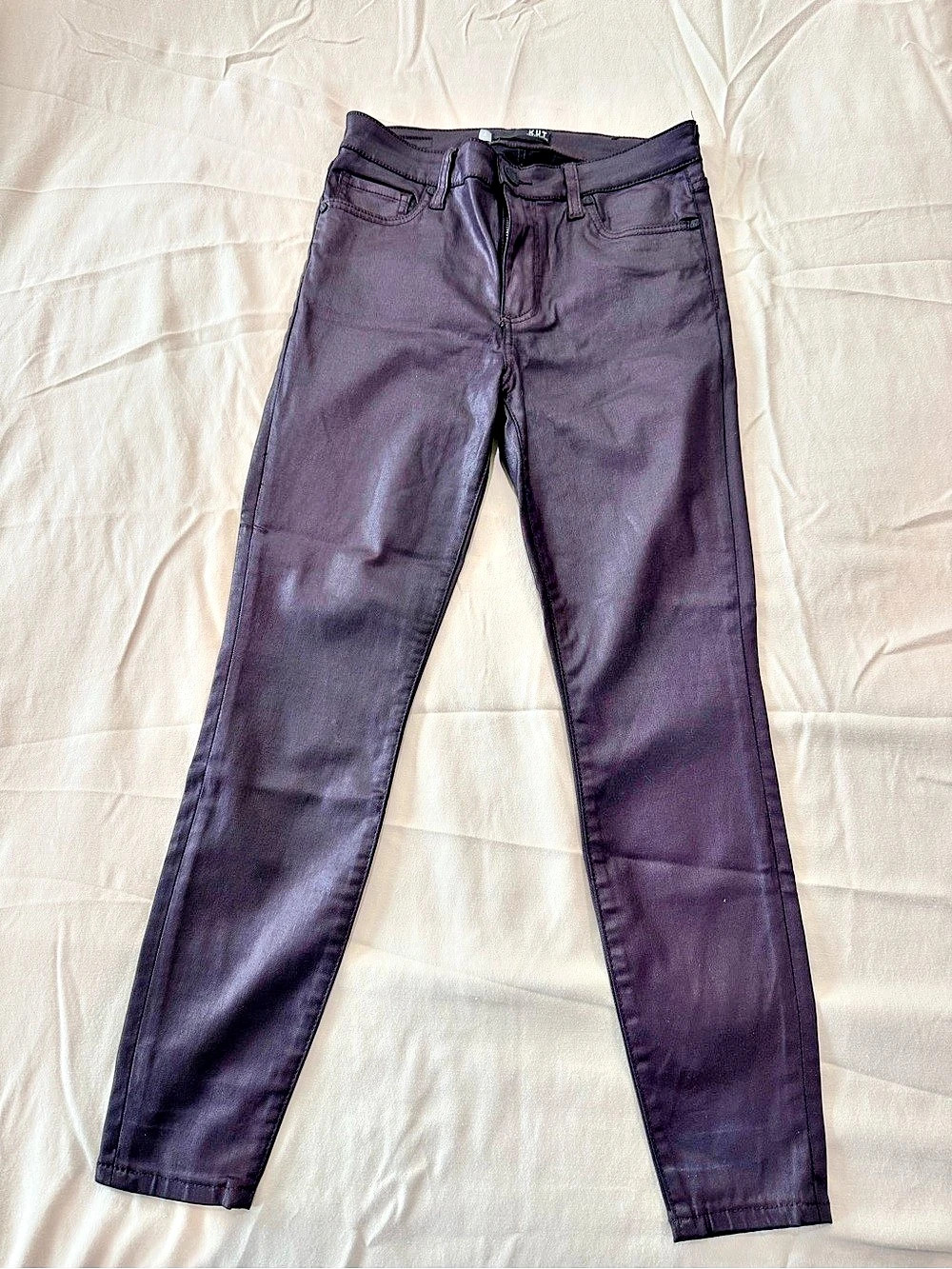 KUT from the Kloth Coated Skinny Jeans Faux Leather Look